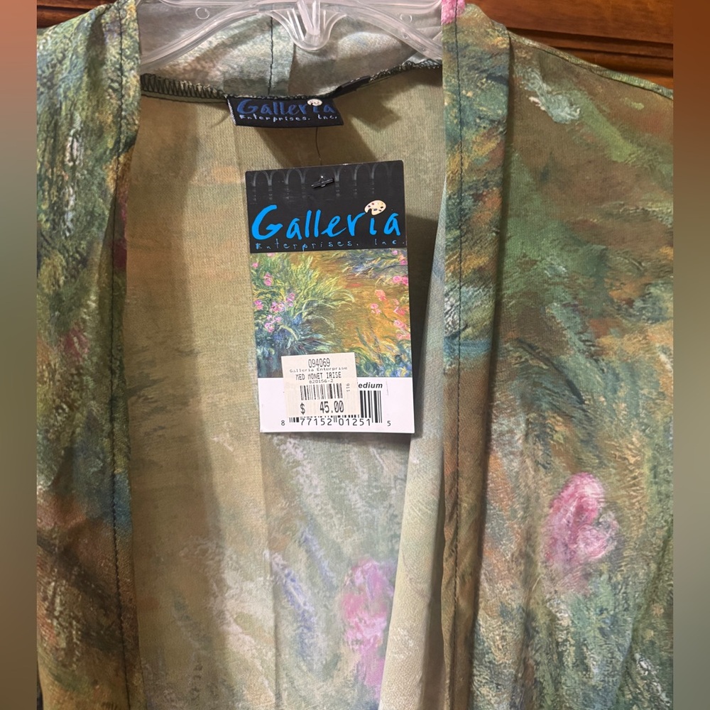 NWT Gallery Monet Sheer Vest